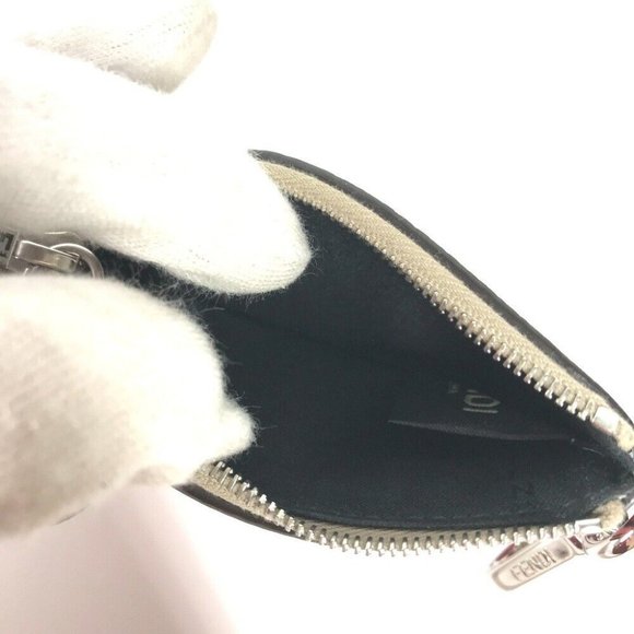 FENDI Bicolor logo Card Case Wallet Fragment Case coin purse - Picture 7 of 11